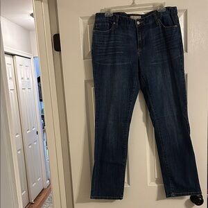 Banana Republic Women's Straight Leg Jeans - Dark Blue